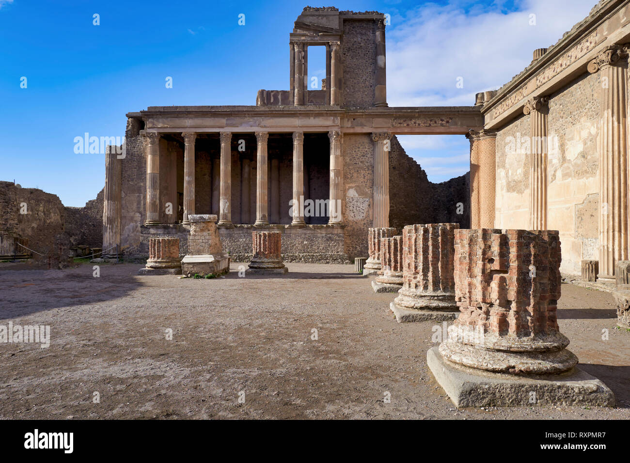 Neapel Kampanien Italien Pompeji War Eine Antike Romische Stadt