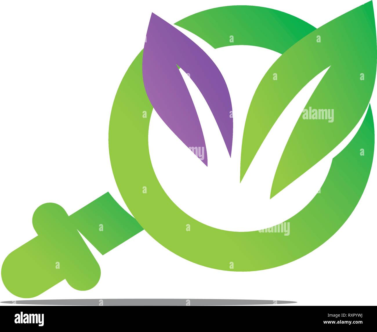 Leaf Logo Design Vector Vorlage festlegen Stock Vektor