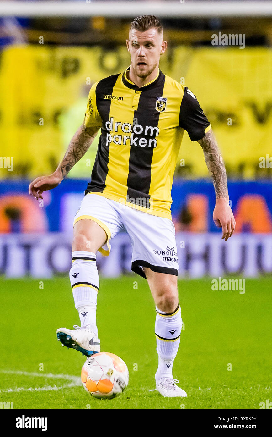 ARNHEM, Vitesse - Feyenoord 1-1, 10-03-2019 Fußball, niederländischen Eredivisie Saison 2018 - 2019, Stadion de Gelredome, Vitesse player Maikel Van der Werff Stockfoto