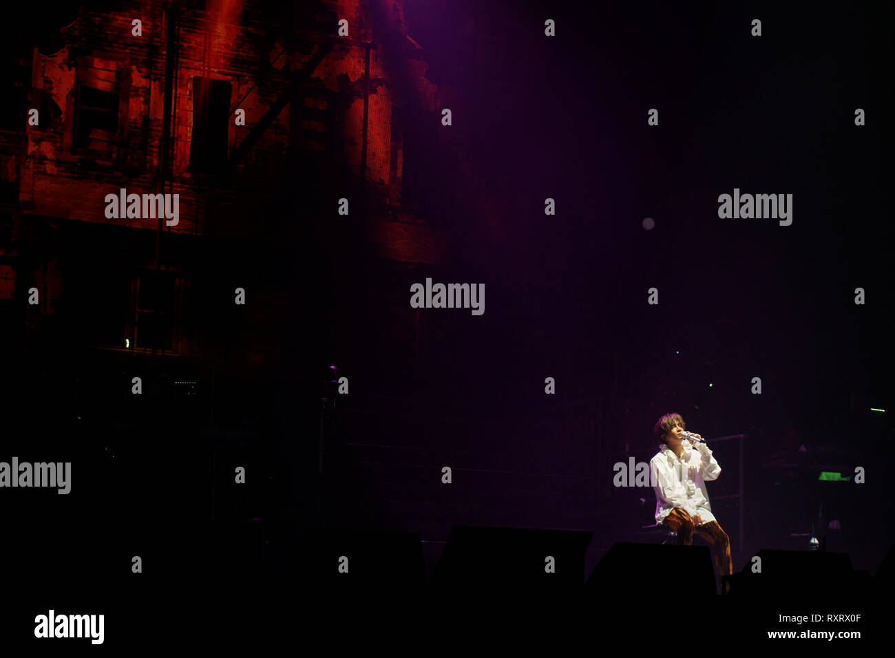 London, UK, 10. März 2018. Joker Xue Konzert in der SSE Wembley Arena als Teil des Wolkenkratzers World Tour 2019. Credit: Calvin Tan/Alamy leben Nachrichten Stockfoto