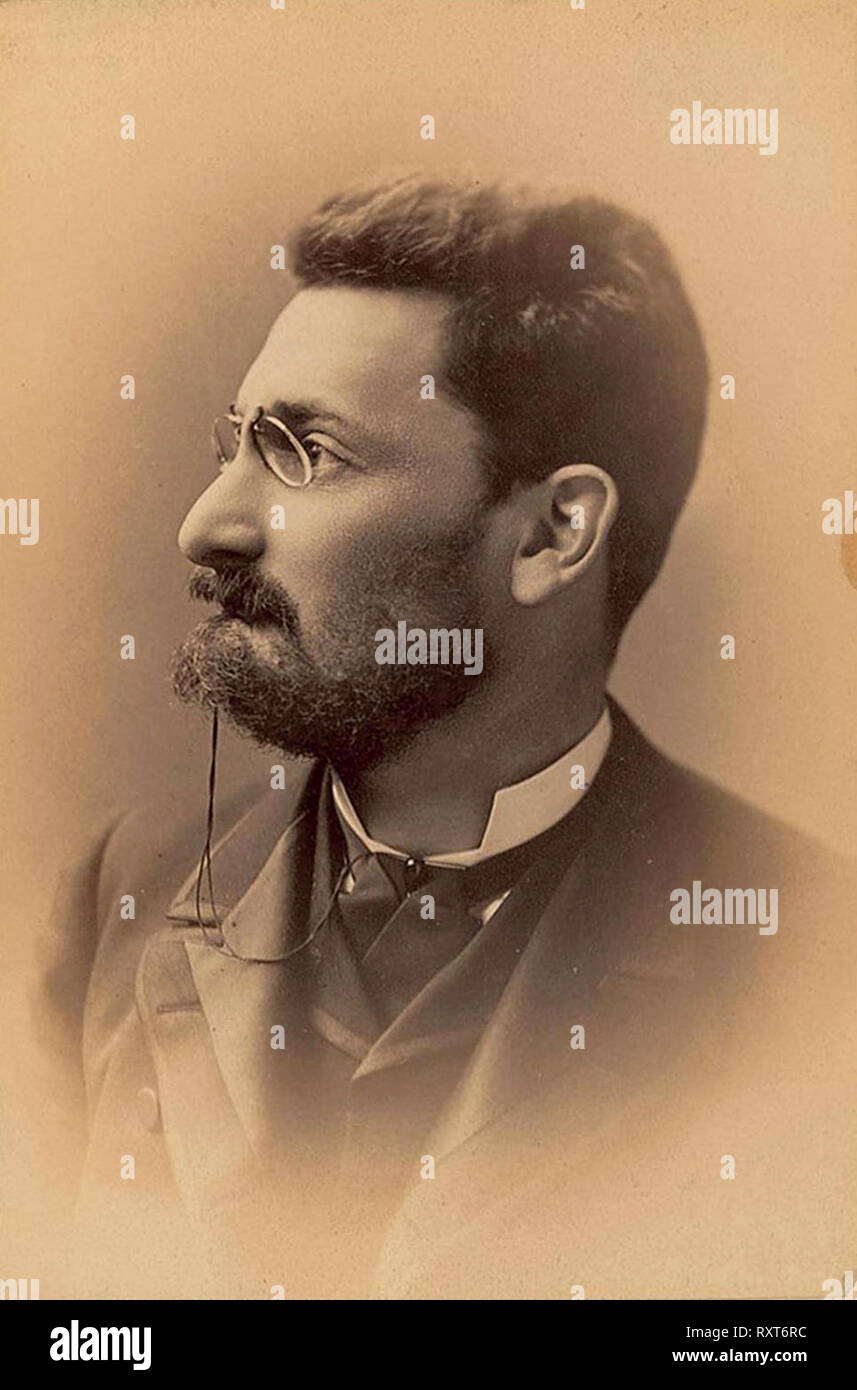 Joseph J. Pulitzer (1847-1911), Verlag der St. Louis Pfosten - Abfertigung und der New York World. Er wurde zu einem der führenden nationalen Figur in der Demokratischen Partei und war Kongreßabgeordnete von New York gewählt. Er crusaded gegen Big Business und Korruption, und halfen, die Freiheitsstatue in New York zu halten. Stockfoto