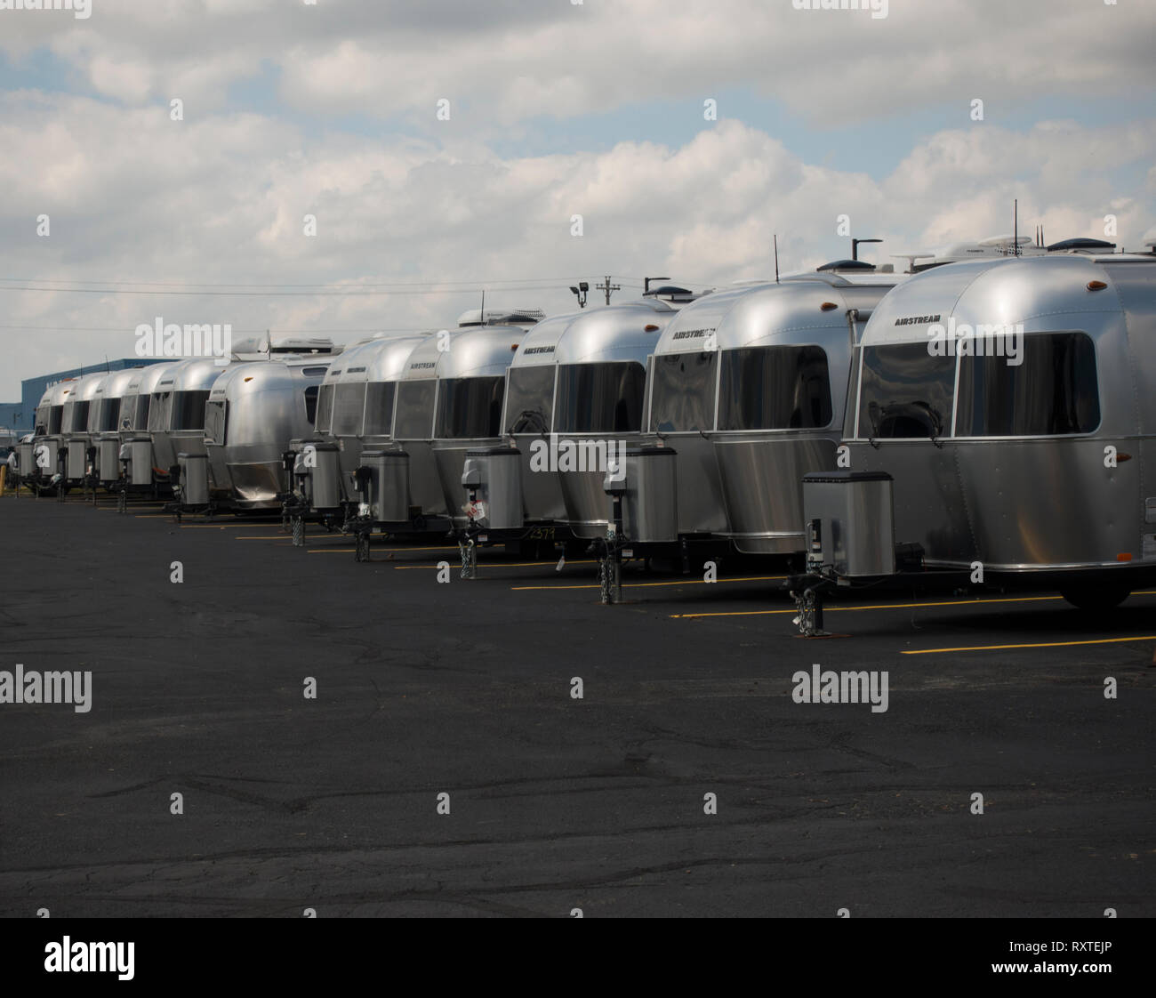 Airstream Werkskundendienst Jackson Center Ohio Stockfoto