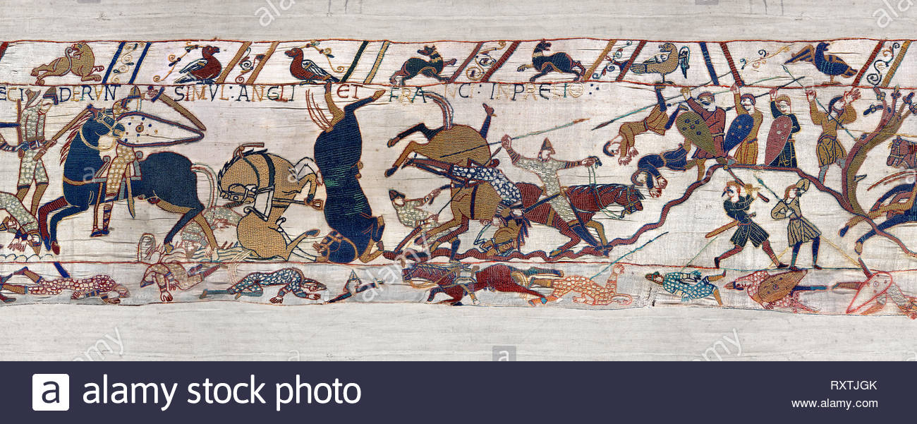 11 Jahrhundert Mittelalterlichen Teppich Von Bayeux Szene 53