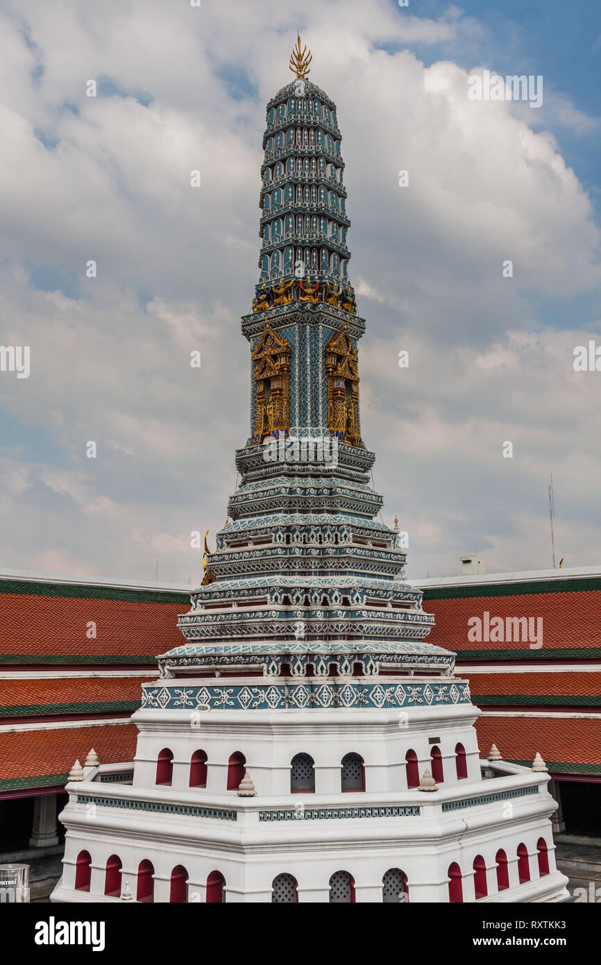 Ein prang im Tempel des Smaragd Buddha, Grand Palace, Bangkok Stockfoto