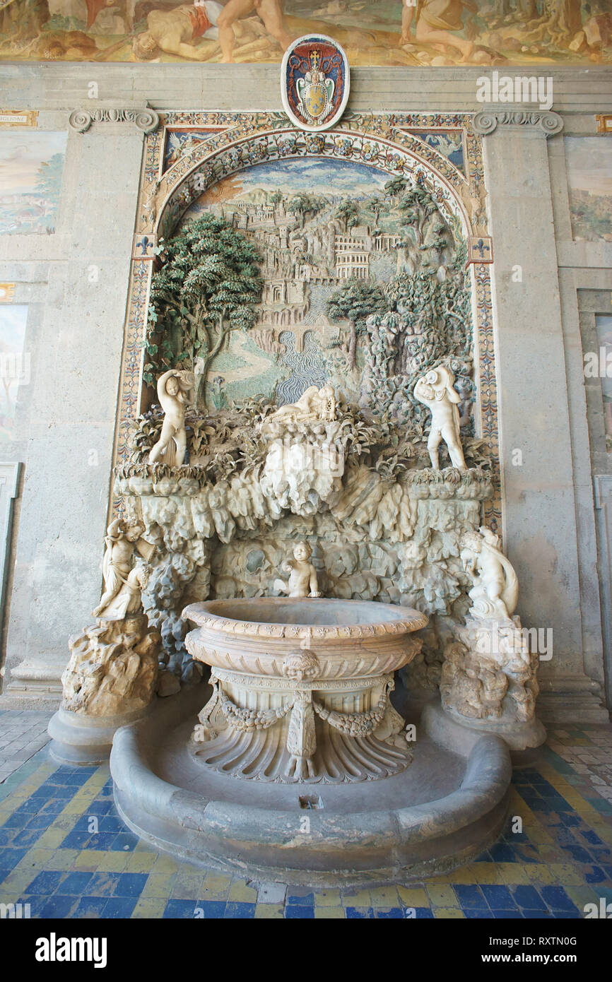 Caprarola, Viterbo, Latium, Italien - Palazzo Farnese - Loggia di Ercole Stockfoto