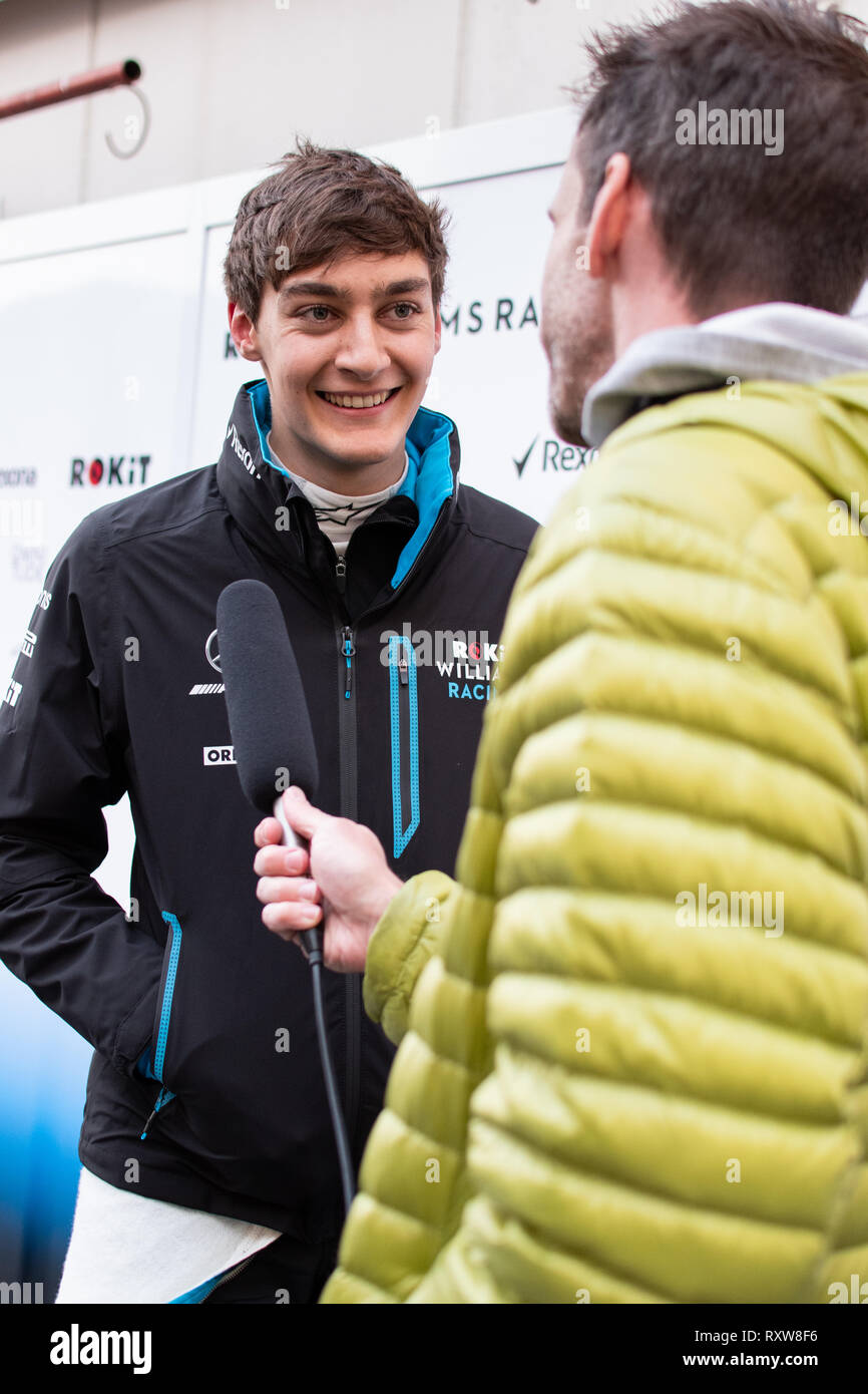 Barcelona, Spanien. 21 Februar, 2019 - George Russel aus Großbritannien mit (63) Rokit Williams Racing FW 42 Portrait während des Tages vier von F1 Winter Te Stockfoto