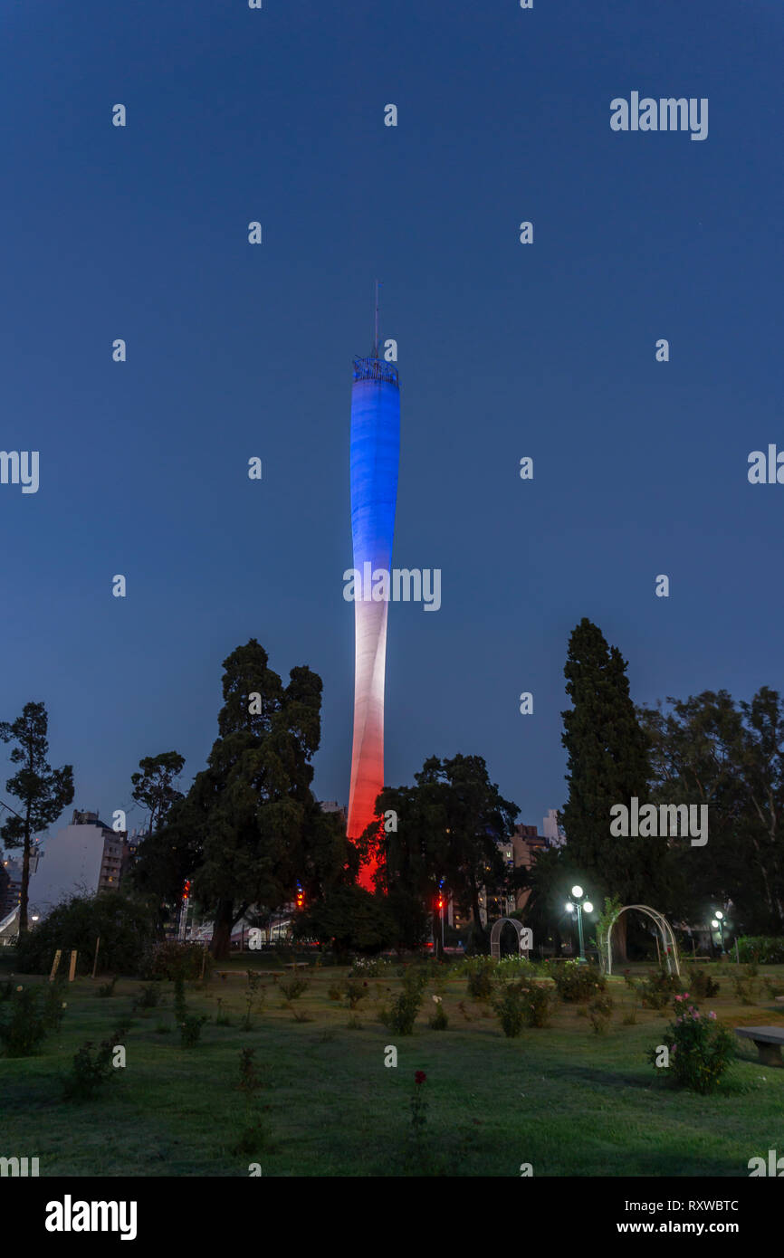 Faro del Bicentenario (Bicentennial Leuchtturm) - Córdoba, Argentinien Stockfoto