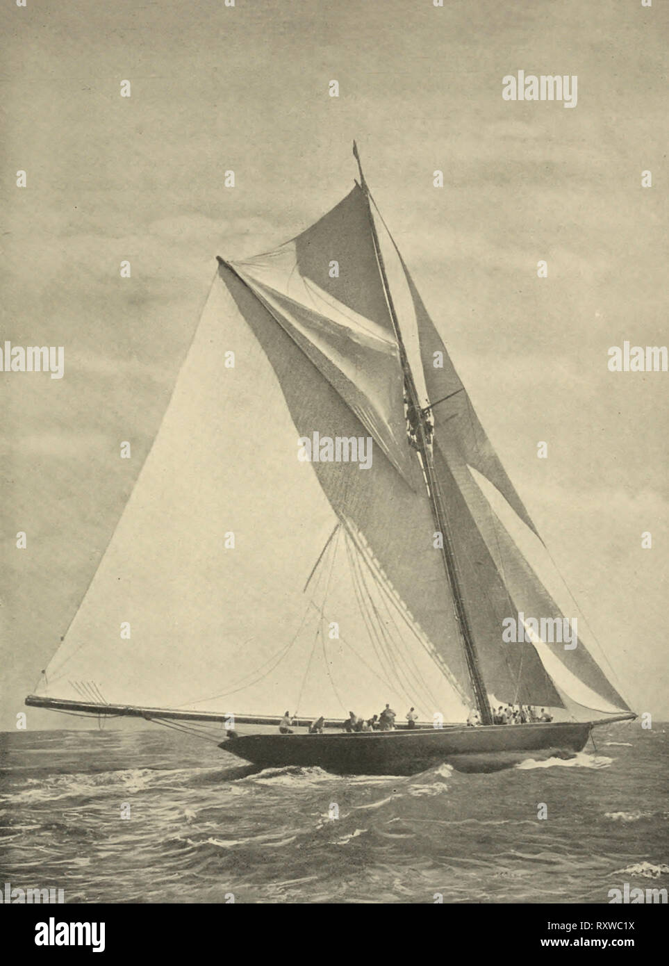 König Edward VII Racing Yacht Britannia Stockfoto