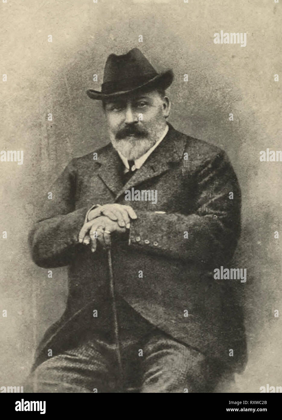 König Edward VII. im privaten Leben in Sandringham Stockfoto