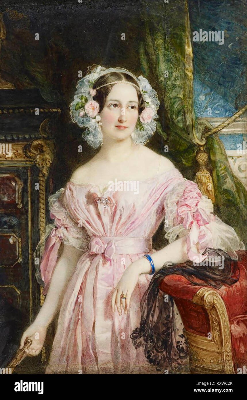 Prinzessin Feodora von hohenlohe-langenburg (1807-1872) - William Charles Ross, ca. 1838 Stockfoto