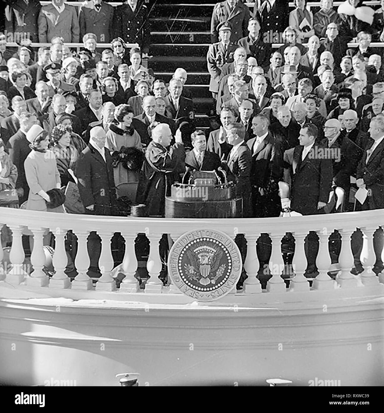 Einweihung von John Fitzgerald Kennedy, 20. Januar 1961 Stockfoto