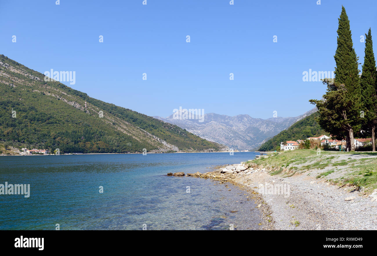 Balkan, Adria, Europa. Reiseziele Hintergrund Stockfoto