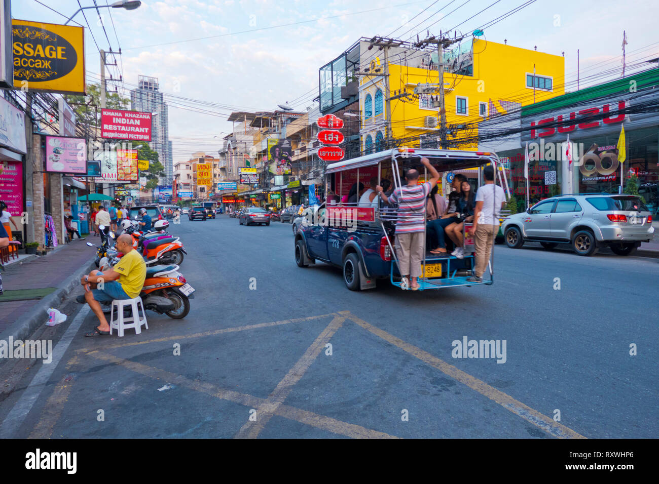 2 Road, Pattaya, Thailand Stockfoto