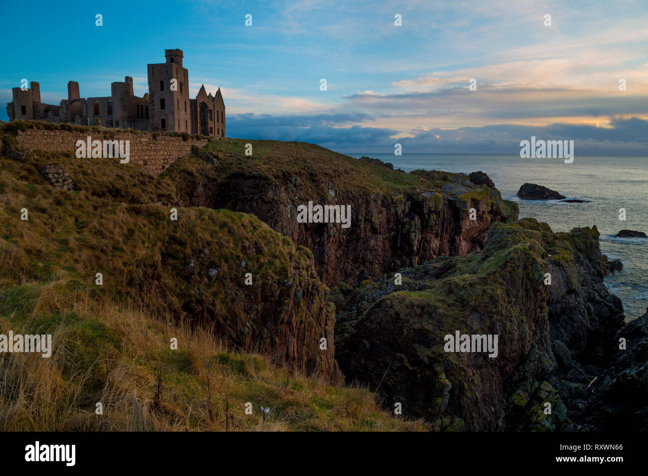 Slains castle Schottland Stockfoto