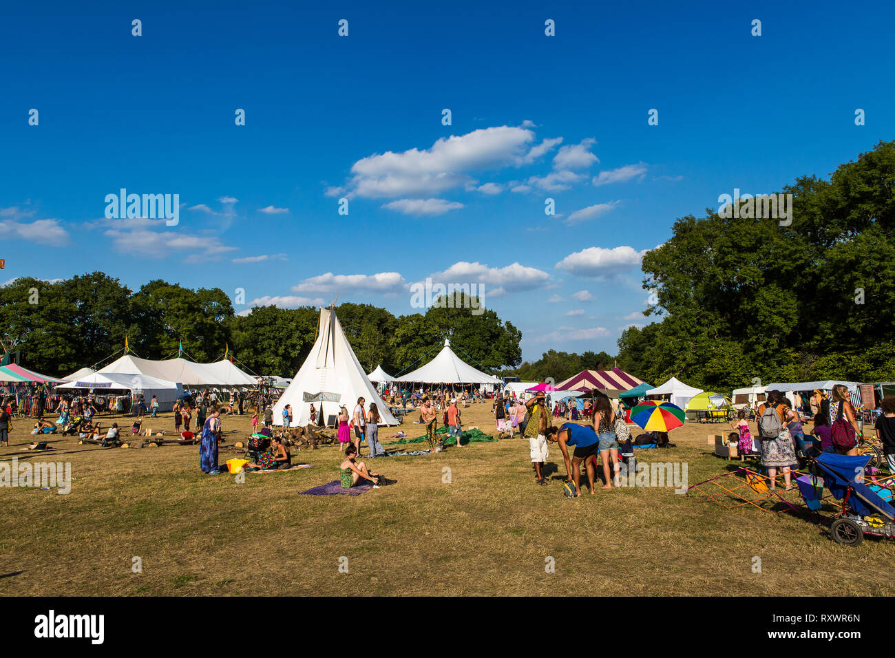 In die Wildnis Festival, Kent, Großbritannien Stockfoto