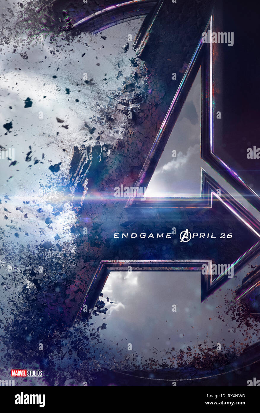 Avengers: Endgame (2019) unter der Regie von Anthony und Joe Russo, Hauptdarsteller Bradley Cooper, Brie Larson, Chris Hemsworth ist. Epische Abschluss und 22 Film in der Marvel filmischen Universum Stockfoto