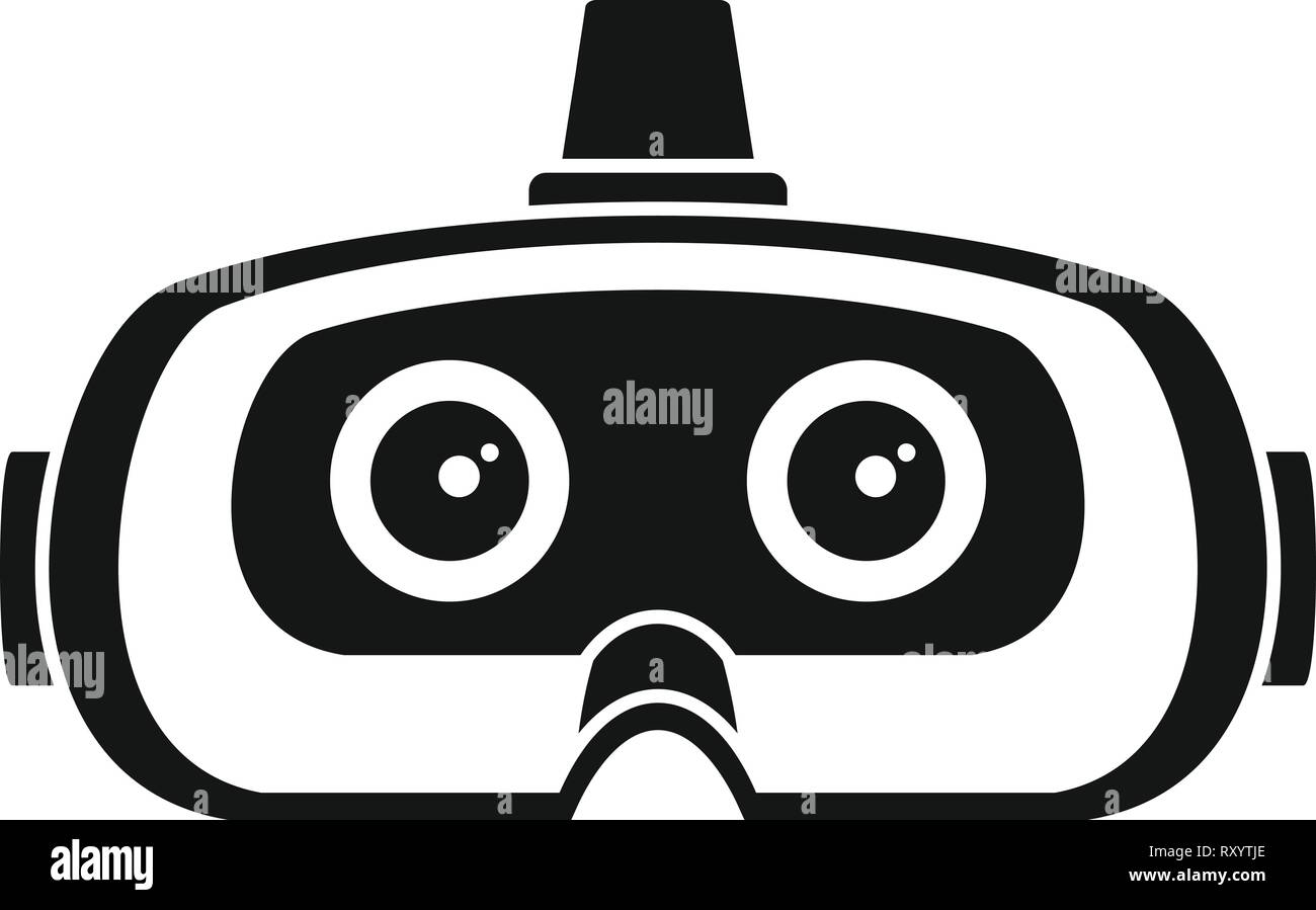 Virtual reality Brille. Einfache Abbildung von virtual reality Brillen vektor Symbol für Web Design auf weißem Hintergrund Stock Vektor