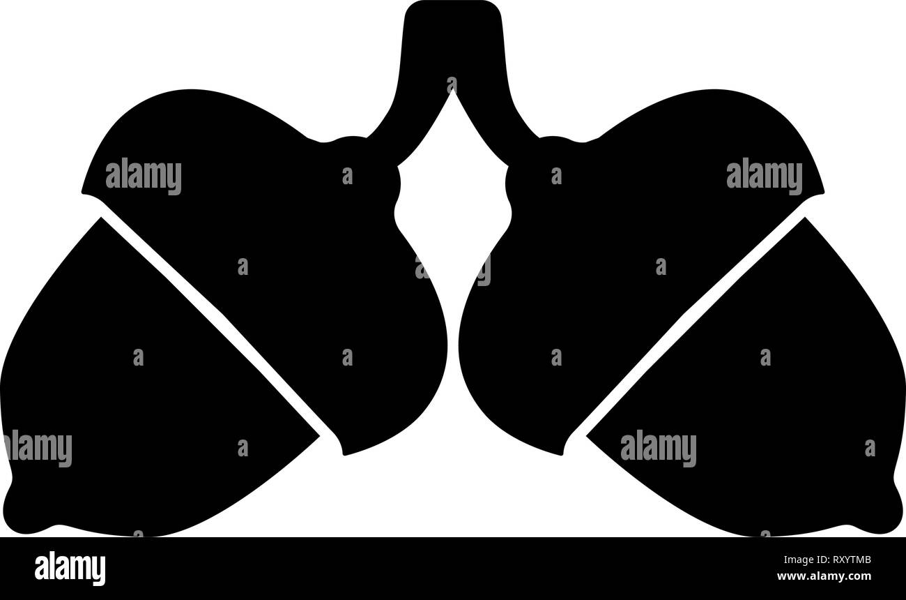 Zwei acorn Symbol Farbe schwarz Vector Illustration Flat Style simple Image Stock Vektor