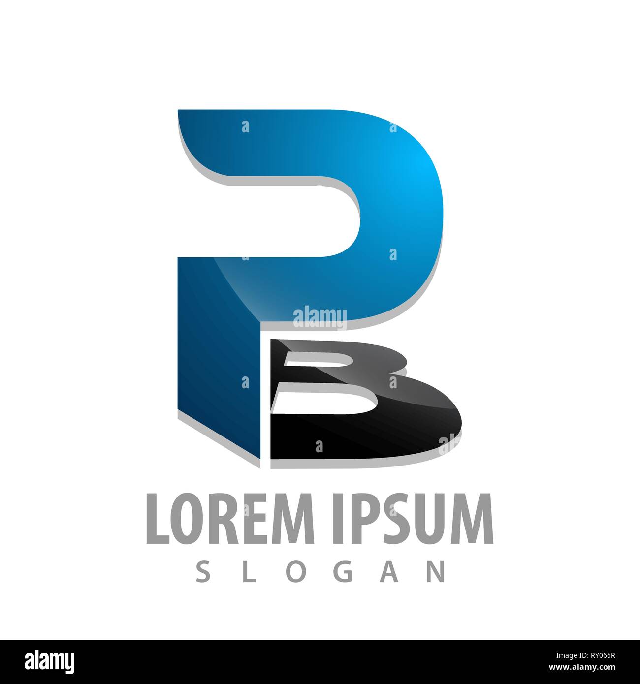 Initial PB logo Konzept Design. Symbol grafische Vorlage element Stock Vektor