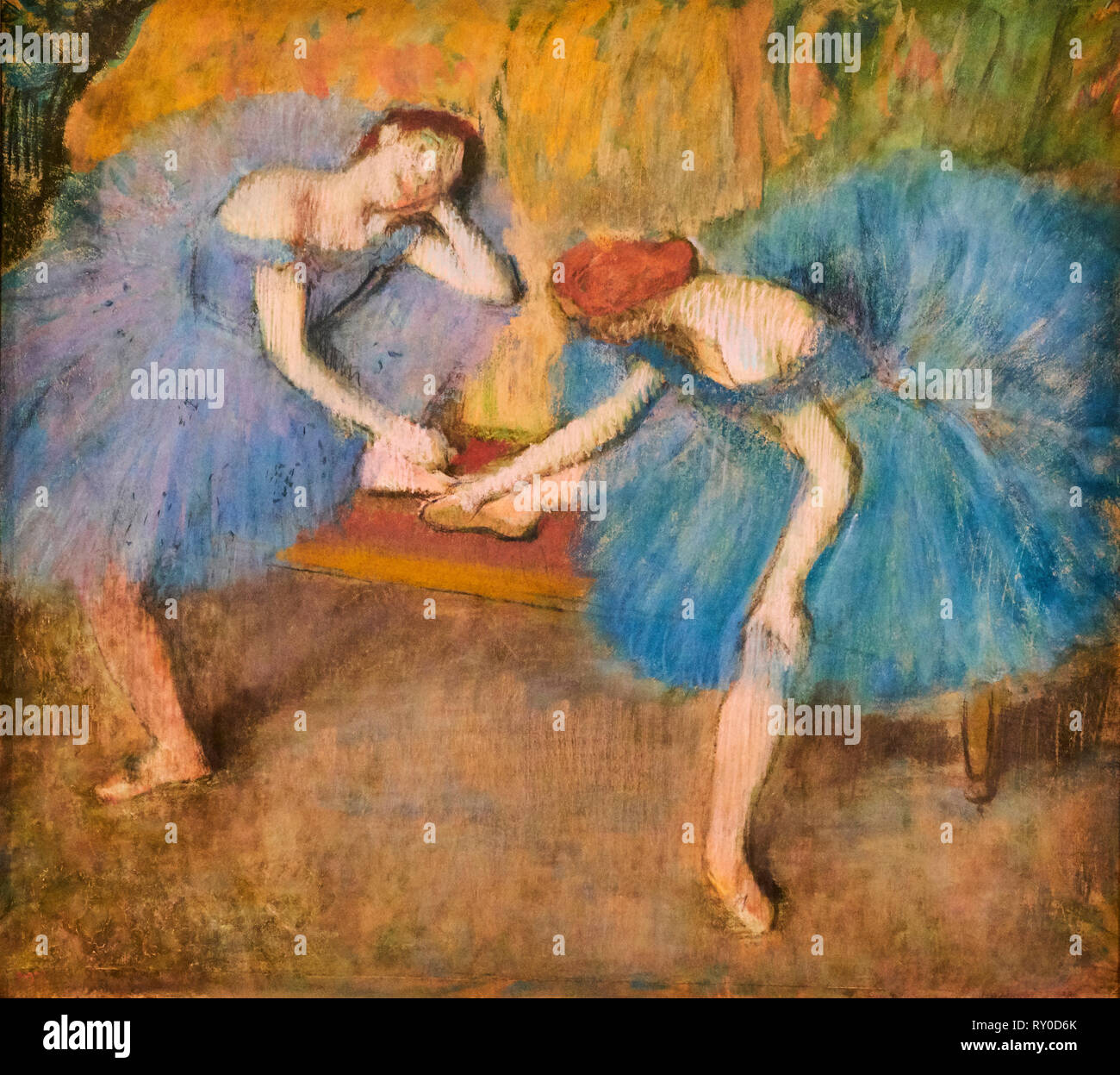 Frankreich, Paris, Les Tuileries, Museum der Orangerie, deux danseuses Au Repos von Edgar Degas, 1898 Stockfoto