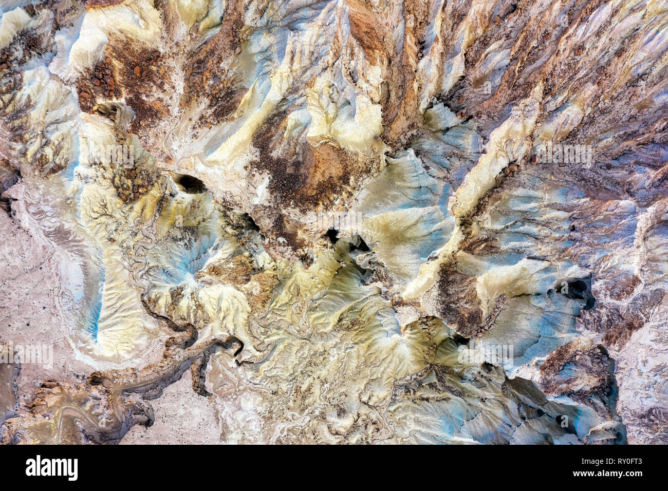 Qeshm Insel in der Straße von Hormuz, südlichen Iran, im Januar 2019 genommen, hdr genommen Stockfoto