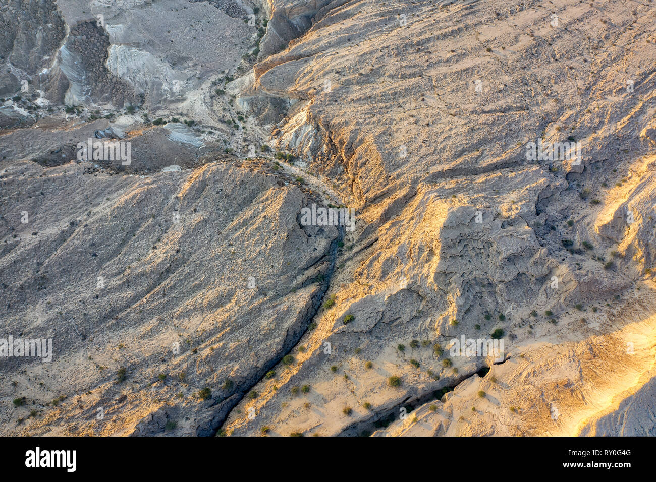 Qeshm Insel in der Straße von Hormuz, südlichen Iran, im Januar 2019 genommen, hdr genommen Stockfoto