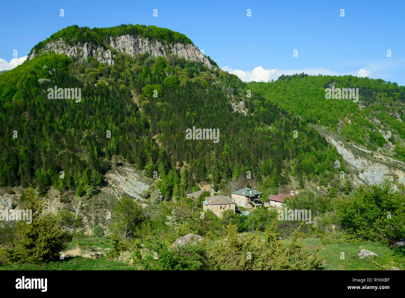 Dardha Gramoz, Skigebiet, Berge, Landkreis Korce, Albanien, Korça Stockfoto