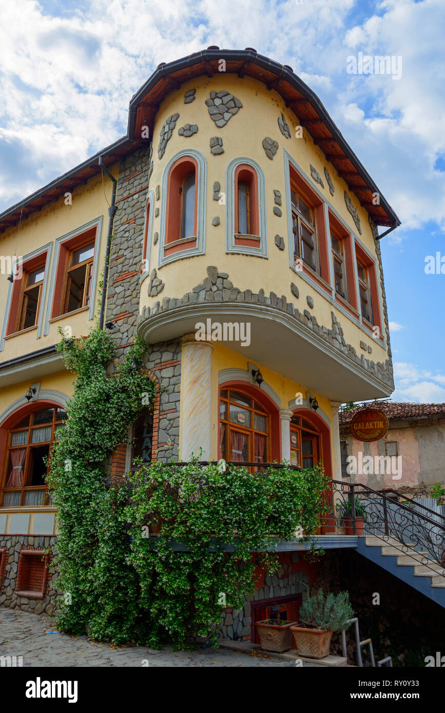 Haus aus der osmanischen Zeit, Altstadt, Elbasan, Albanien, Elbasani Stockfoto