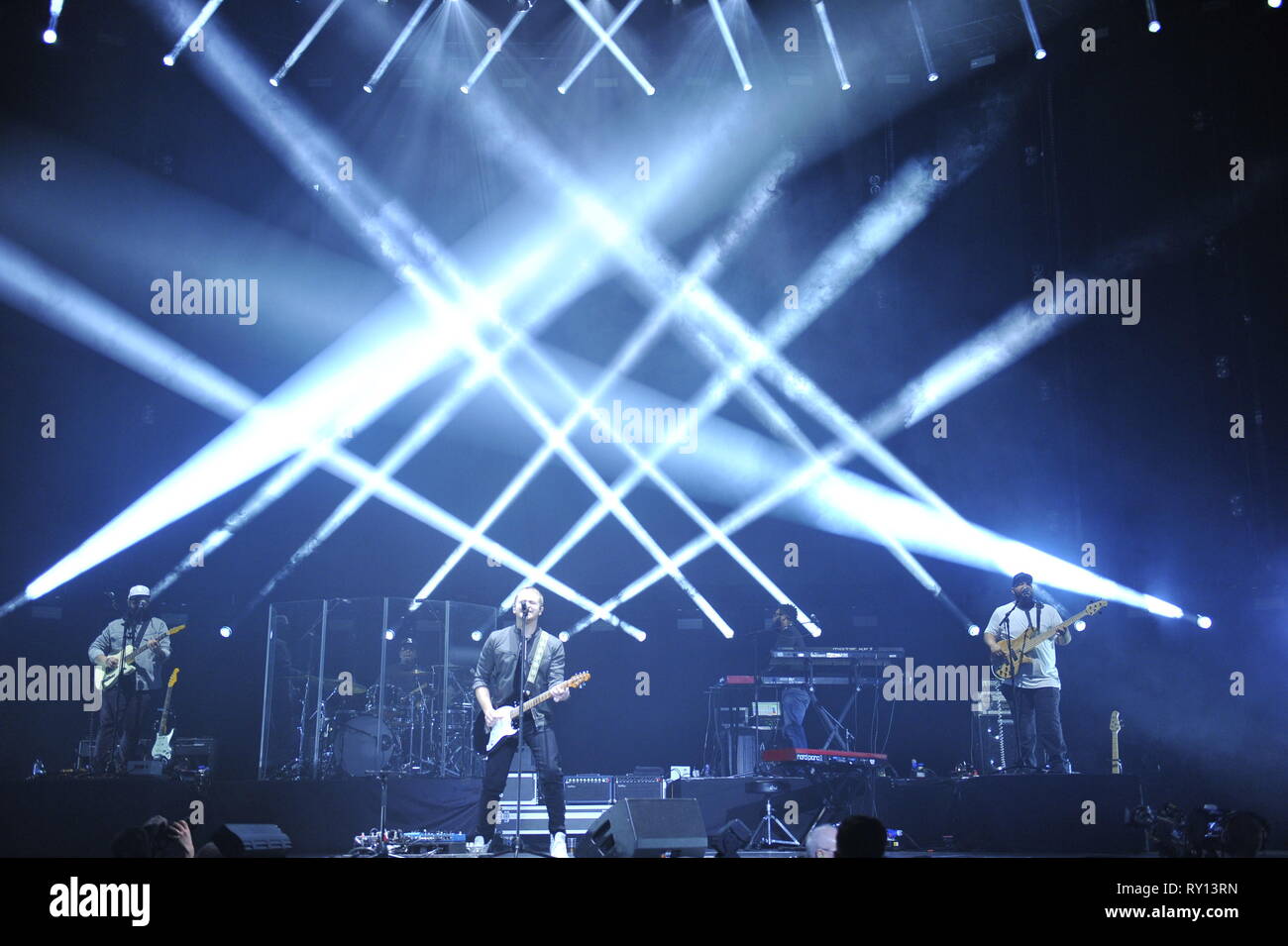 Glasgow, UK. 10 Mär, 2019. Nazar führt auf dem Land zu Land Musikfestival auf der Hydro-Arena in Glasgow. Credit: Colin Fisher/Alamy leben Nachrichten Stockfoto