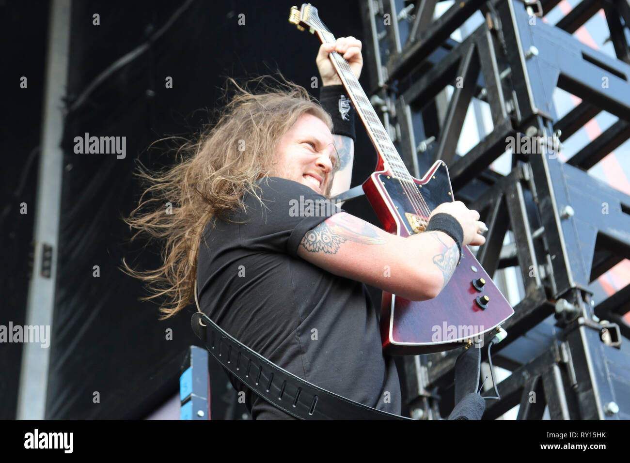 Melbourne, Victoria, Australien. 11. Mär 2019. . Aussie Wippen in Tröpfchenform während ihrer 45-minütigen Set während der Melbourne Download Festival. Credit: Brett Keating/Alamy leben Nachrichten Stockfoto