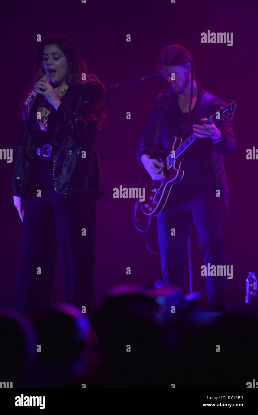 Glasgow, UK. 10. März 2019. Lady Antebellum führt auf dem Land zu Land Musikfestival auf der Hydro-Arena in Glasgow. Credit: Colin Fisher/Alamy leben Nachrichten Stockfoto