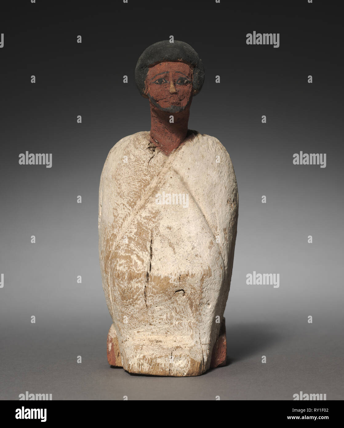 Modell Boot Besitzer, 2040-1648 BC. Ägypten, vielleicht Meir, späte Dynastie 11 bis frühen Dynastie 12. Lackiertem Holz; Insgesamt: 17,2 x 7,5 x 8,1 cm (6 3/4 x 2 15/16 x 3 3/16 in. Stockfoto