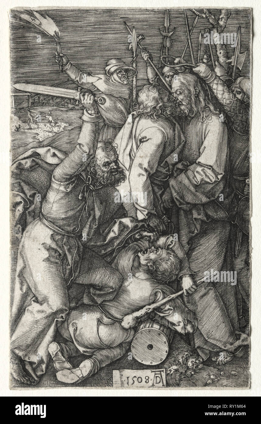 Der Verrat Christi durch Judas, 1508. Albrecht Dürer (1471-1528). Gravur Stockfoto