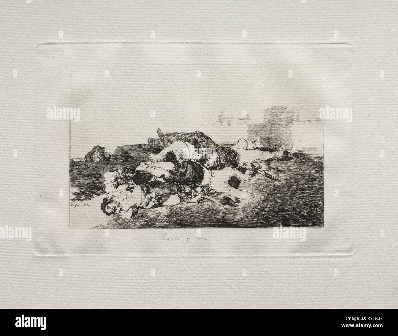 Die Schrecken des Krieges: Noch schlimmer, 1810. Francisco de Goya (Spanisch, 1746-1828). Ätzen Stockfoto