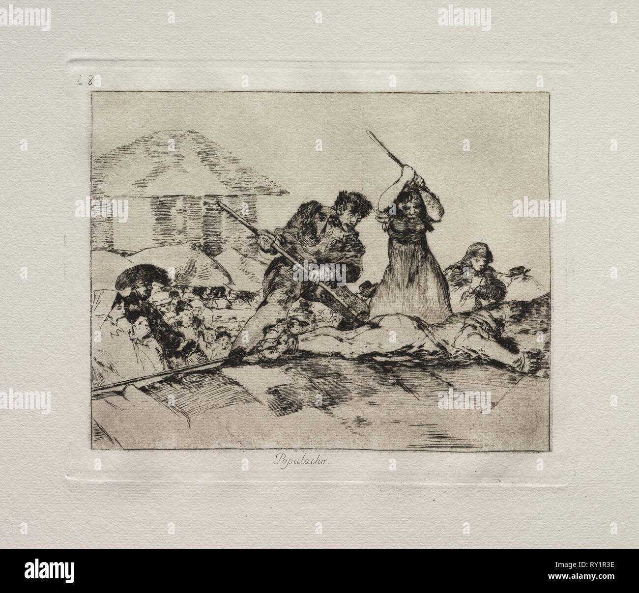 Die Schrecken des Krieges: Gesindel. Francisco de Goya (Spanisch, 1746-1828). Radierung und Aquatinta Stockfoto