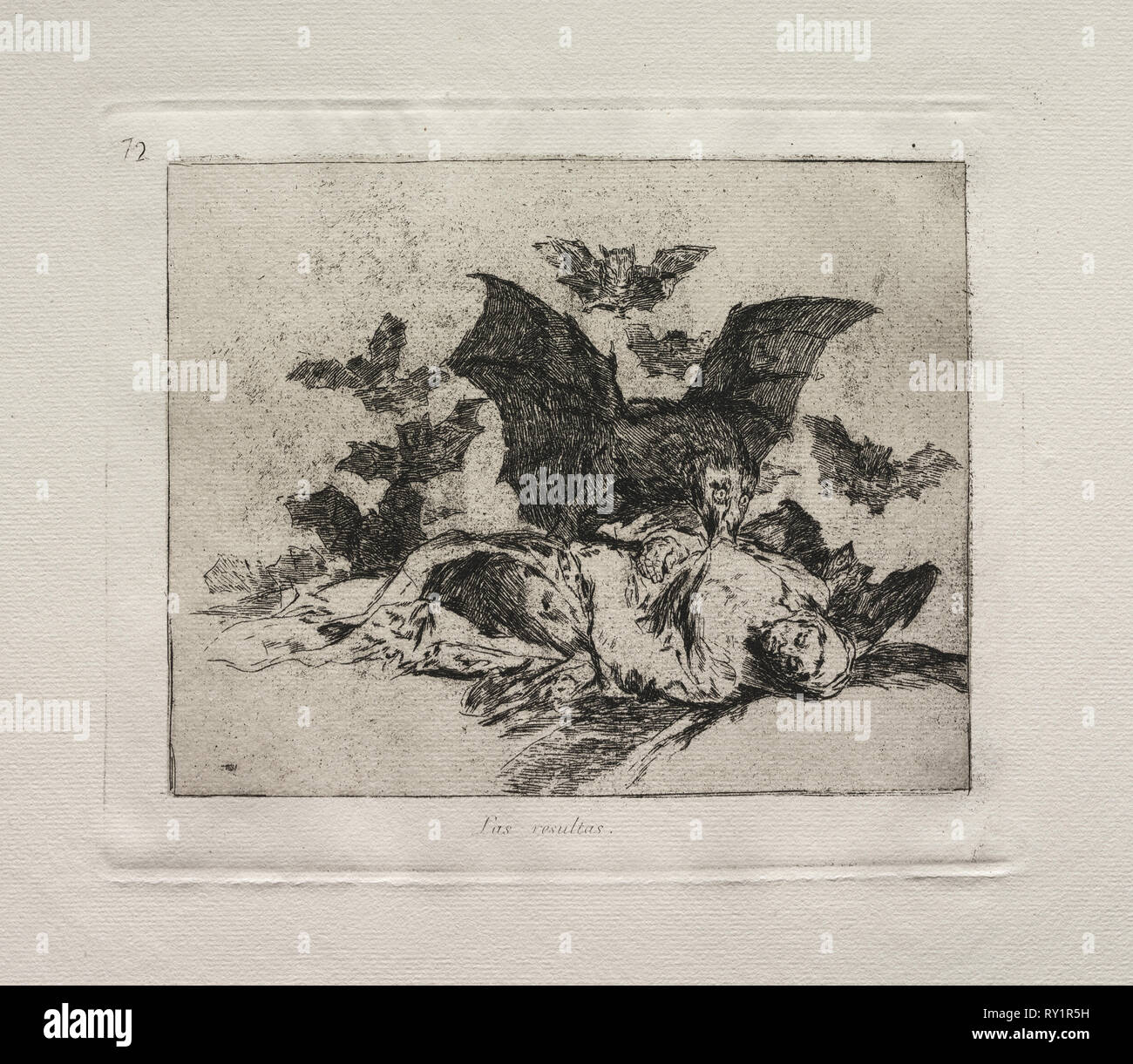 Die Schrecken des Krieges: Die Folgen. Francisco de Goya (Spanisch, 1746-1828). Ätzen Stockfoto