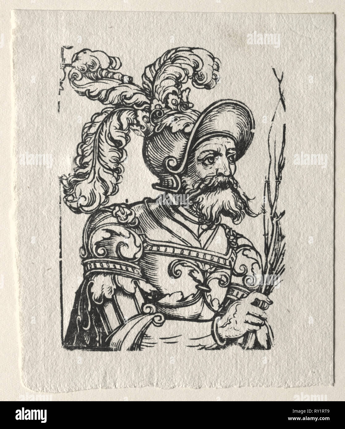 Tyrannen des Alten Testaments: Saul. Georg Pencz (Deutsch, C. 1500-1550). Holzschnitt Stockfoto