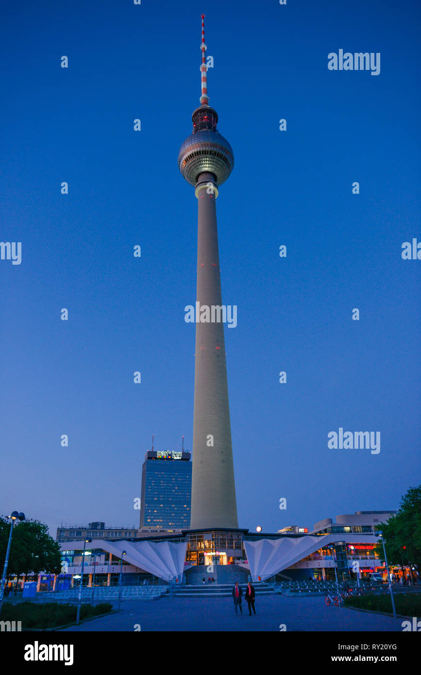 Fernsehturm, Alexanderplatz, Mitte, Berlin, Deutschland Stockfoto