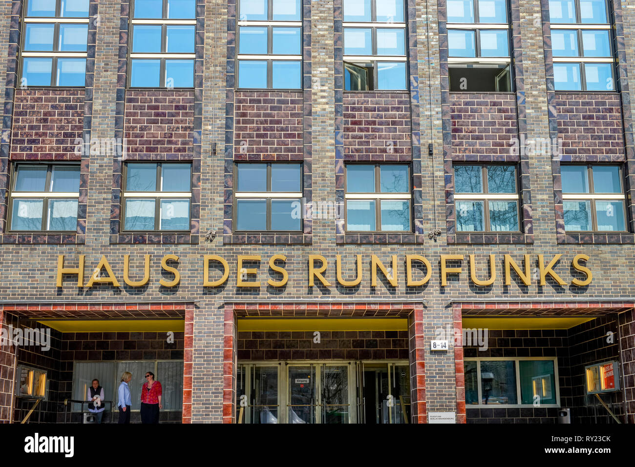Haus des Rundfunks, Masurenallee, Westend, Charlottenburg, Berlin, Deutschland Stockfoto