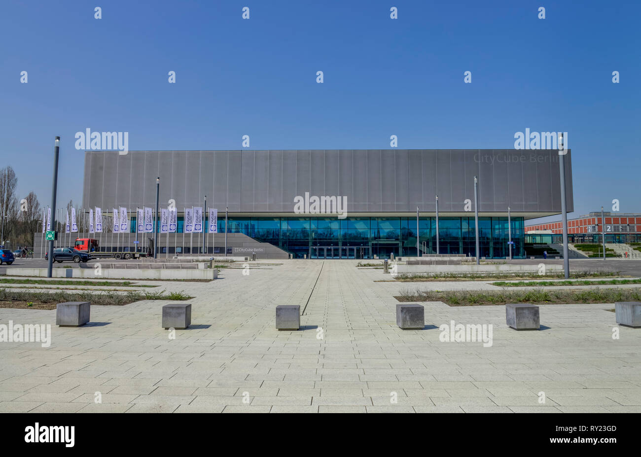 City-Cube, Messedamm, Westend, Charlottenburg, Berlin, Deutschland Stockfoto