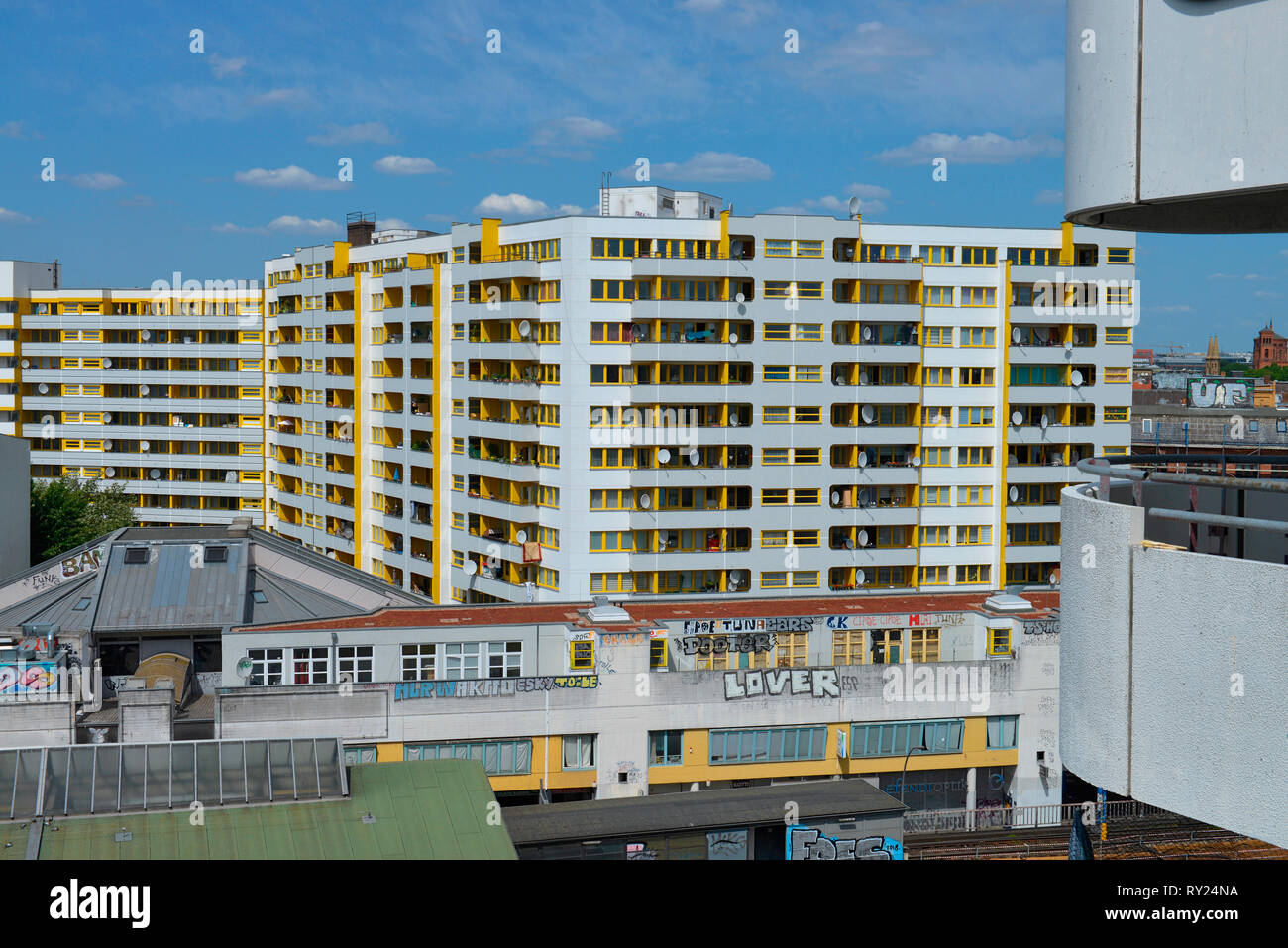 Kreuzberger Zentrum, Kottbusser Tor, Kreuzberg, Berlin, Deutschland Stockfoto