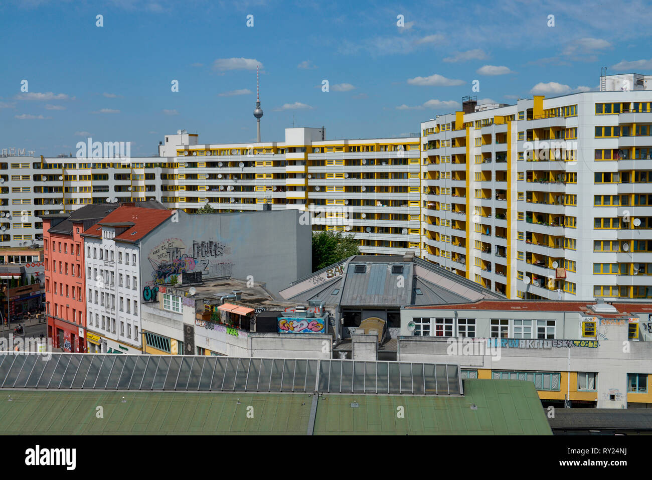 Kreuzberger Zentrum, Kottbusser Tor, Kreuzberg, Berlin, Deutschland Stockfoto