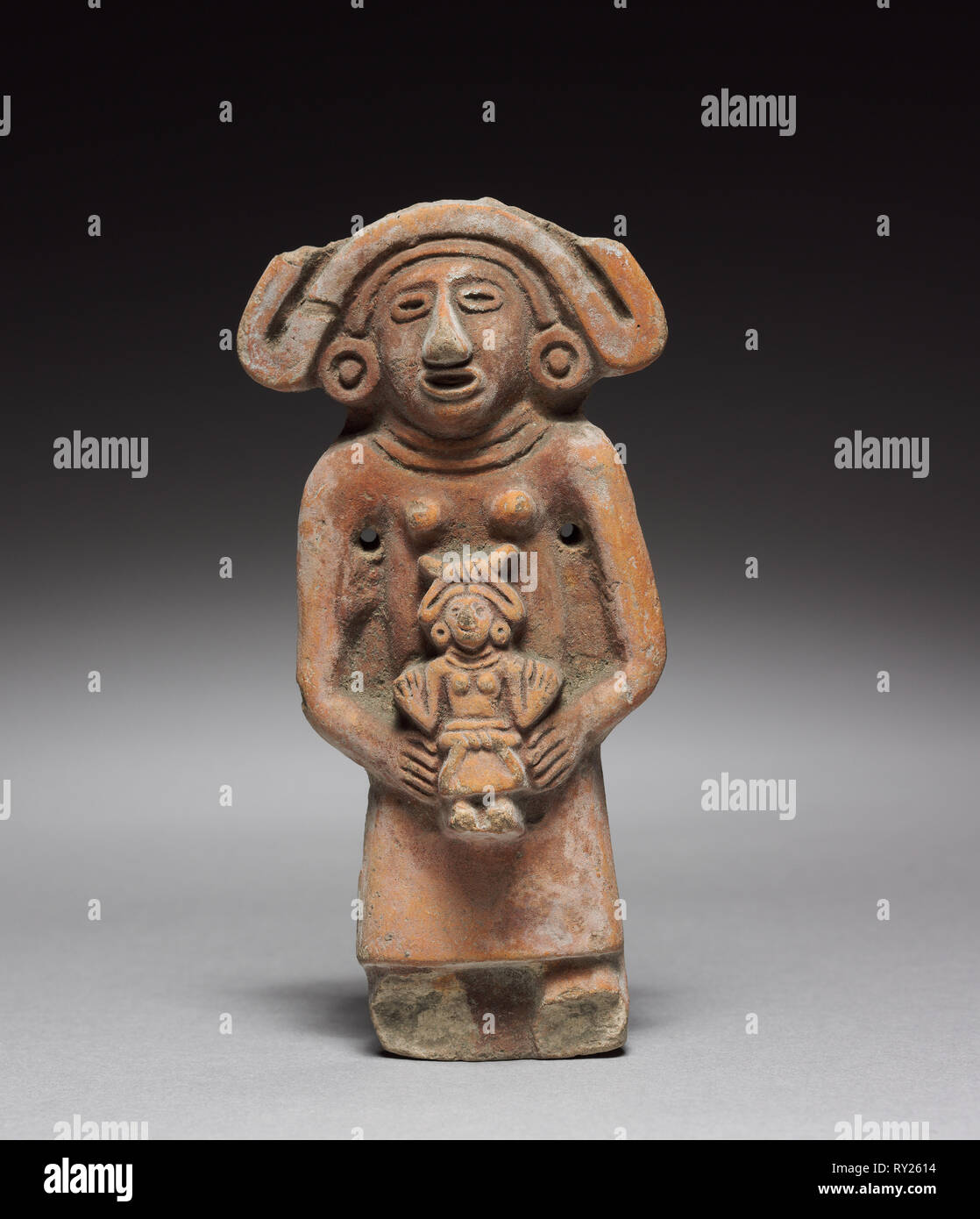 Figurine, 1325-1521. Mexiko, Azteken. Töpferei; Insgesamt: 12,2 cm (4 13/16-in Stockfoto