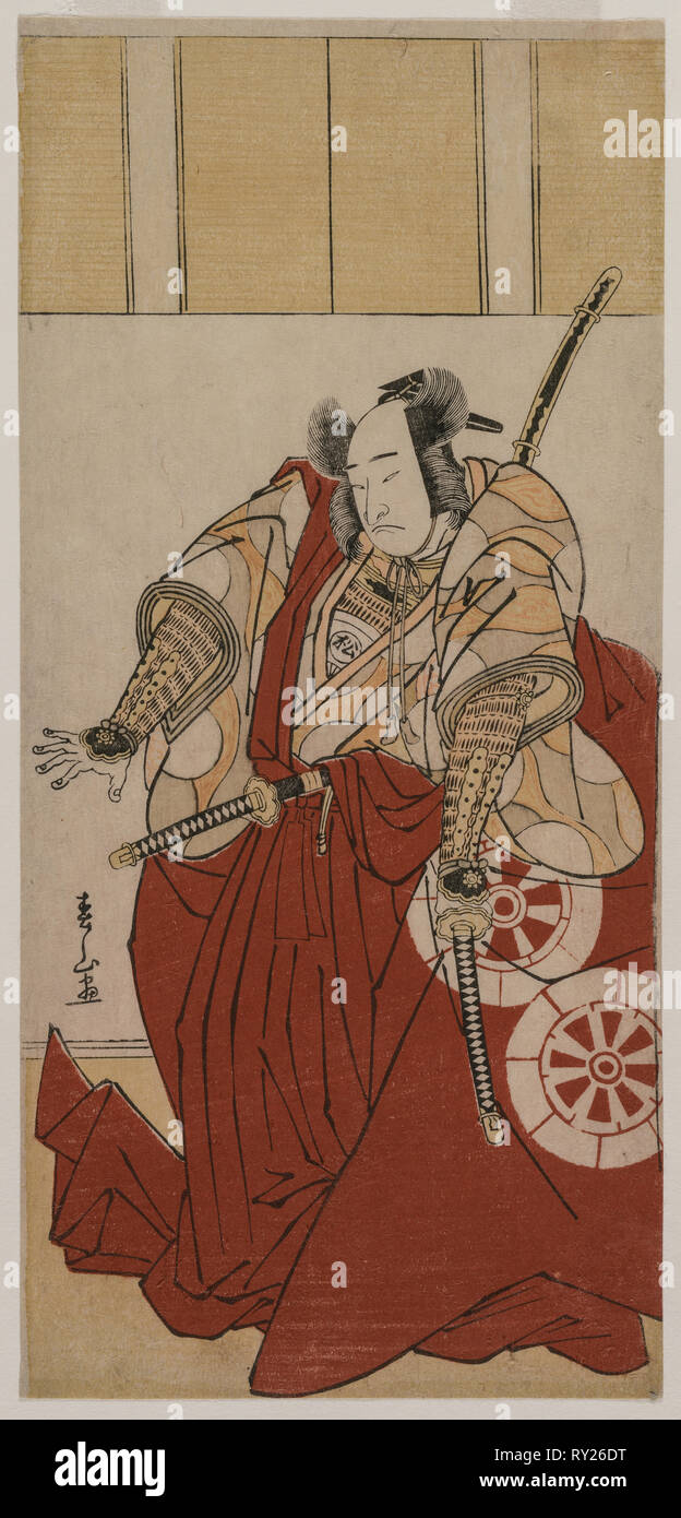 Onoe Sadamitsu Matsusuke wie Usui, 1781. Katsukawa Shunzan (Japanisch). Farbe holzschnitt; Blatt: 31 x 14,5 cm (12 1/4 x 5 11/16 in Stockfoto
