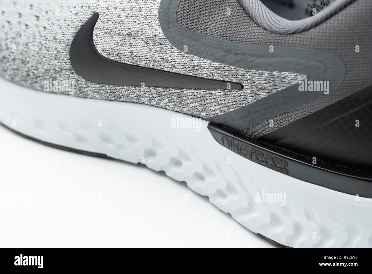 Nike reagieren Zwischensohle tech Stockfoto