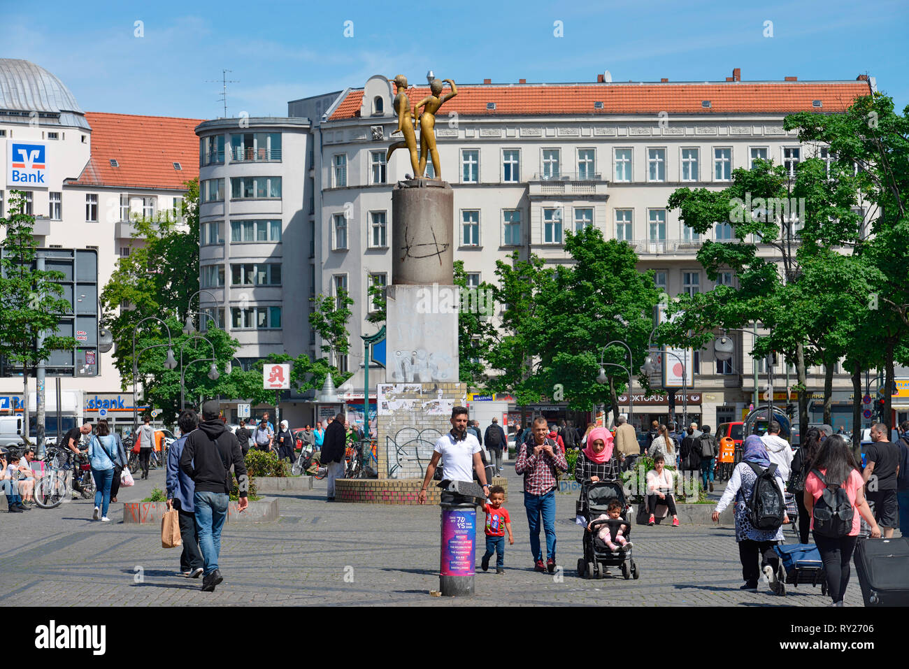 Hermannplatz, Neukölln, Berlin, Deutschland Stockfoto