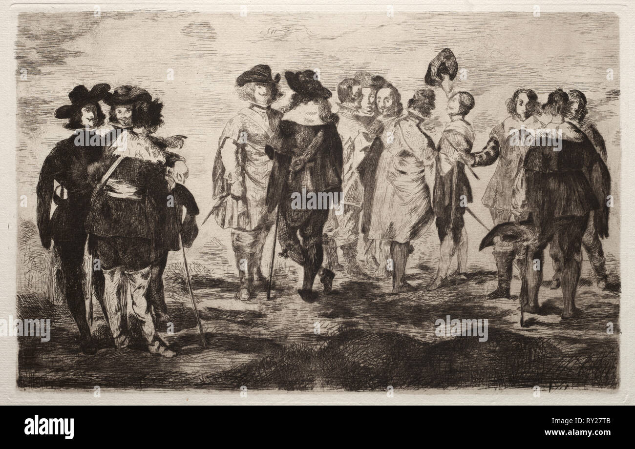 Les petits Kavaliere. Edouard Manet (Französisch, 1832-1883). Ätzen Stockfoto