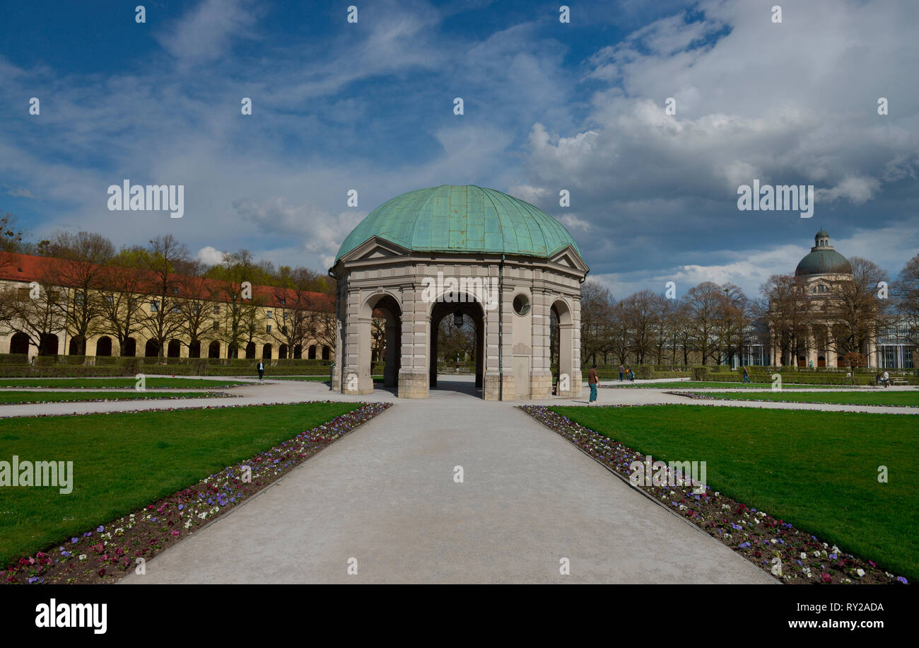 Dianatempel, Hofgarten, Muenchen, Bayern, Deutschland Stockfoto