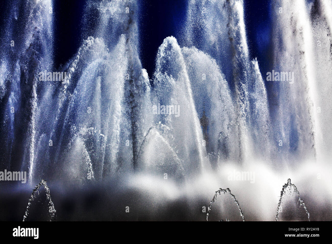 Brunnen von Montjuic, Barcelona, Spanien. Stockfoto