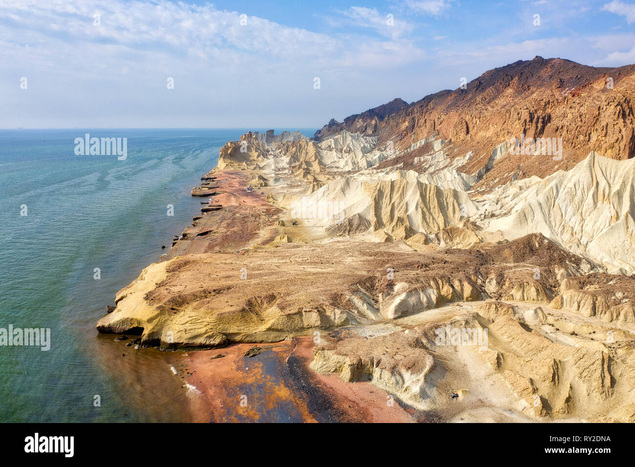 Hormuz Insel im Hormuz gerade, südlich der Iran im Januar 2019 genommen, hdr genommen Stockfoto